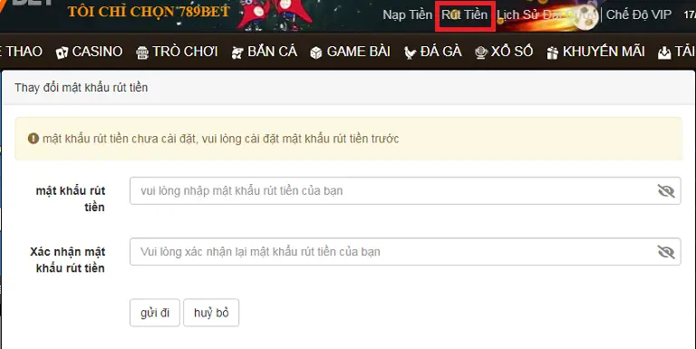 Các bước rút tiền 789bet cho ai chưa biết
