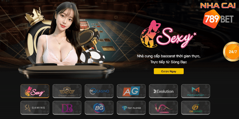 Live casino 789b com cùng người đẹp nóng bỏng