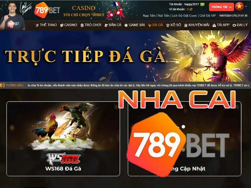 Đá gà 789bet - Đặt cược nhanh trúng thưởng lớn cùng sảnh đá gà 789bet