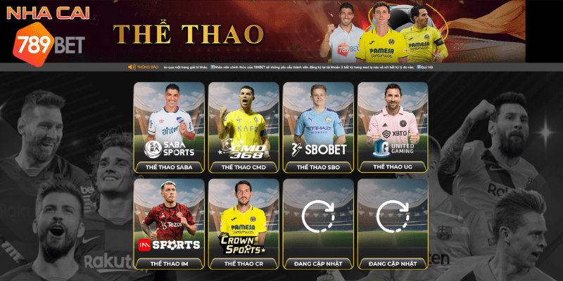 Thể thao 6789bet đa dạng sảnh cược