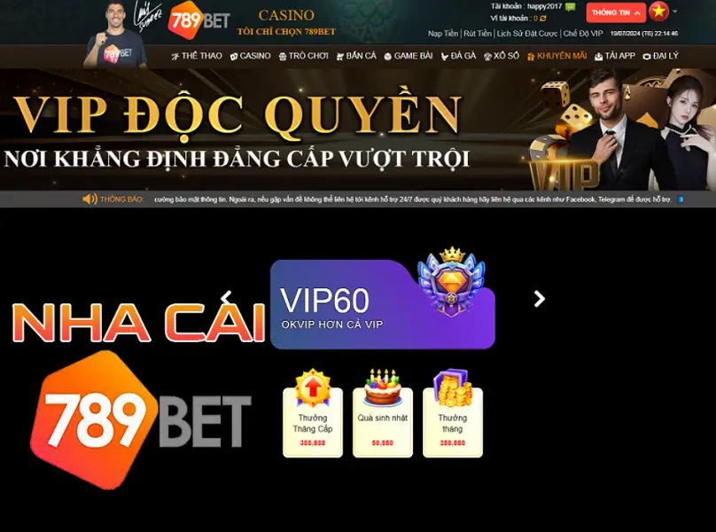 VIP 789bet - Cùng đi khám phá những đặc quyền VIP 789bet