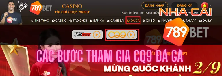 Các bước tham gia CQ9 đá gà 