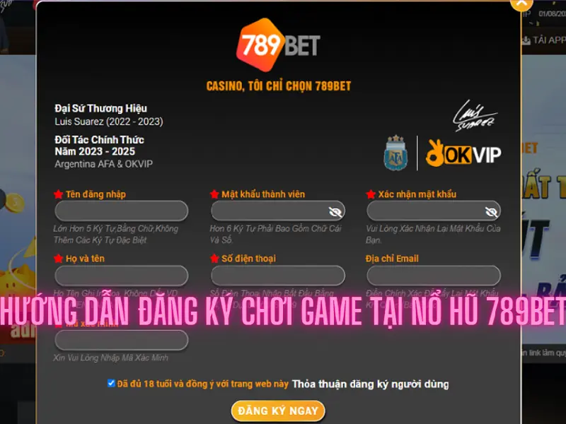 Hướng dẫn đăng ký chơi game tại nổ hũ 789bet